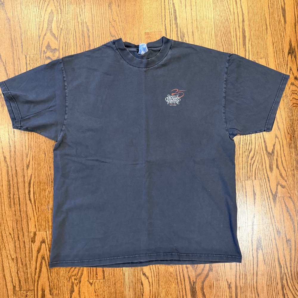 Hanes Beefy-T Seattle Childrens Theatre‎ 25th Anniversary Vintage Shirt XL Black